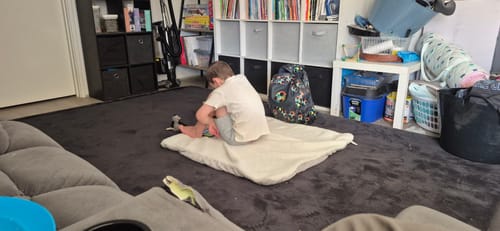 Customer photo review of The Mellow Mat® v2 (Soft Touch Sensory Tatami Rug)