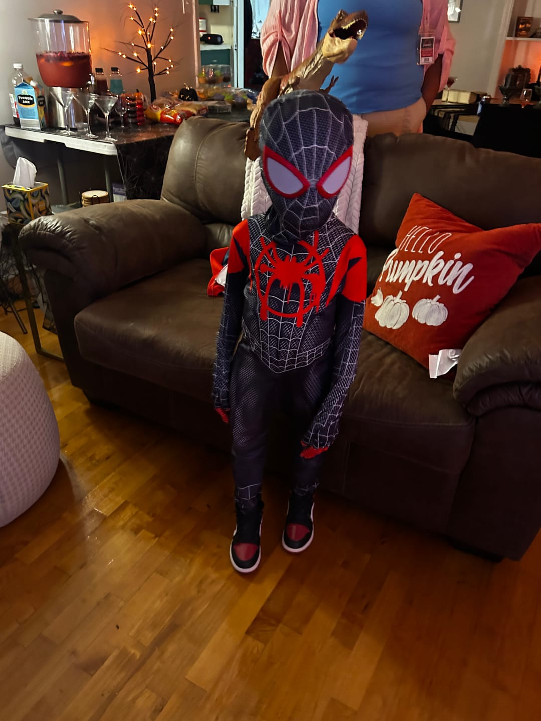 Customer photo review of Miles Morales Costume – Black Spider-Man Costume with Mask and Jacket
