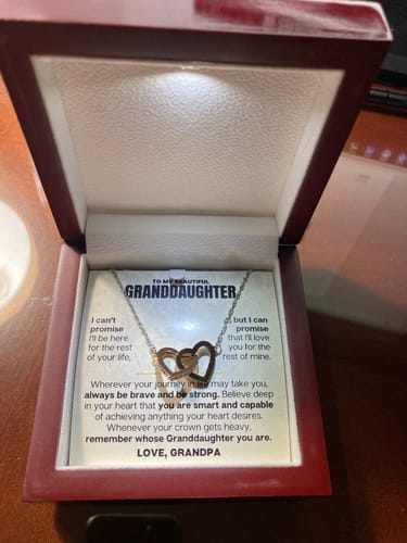 Customer photo review of ❤️ To My Granddaughter - Love Grandpa - Beautiful Gift Set - SS117V7
