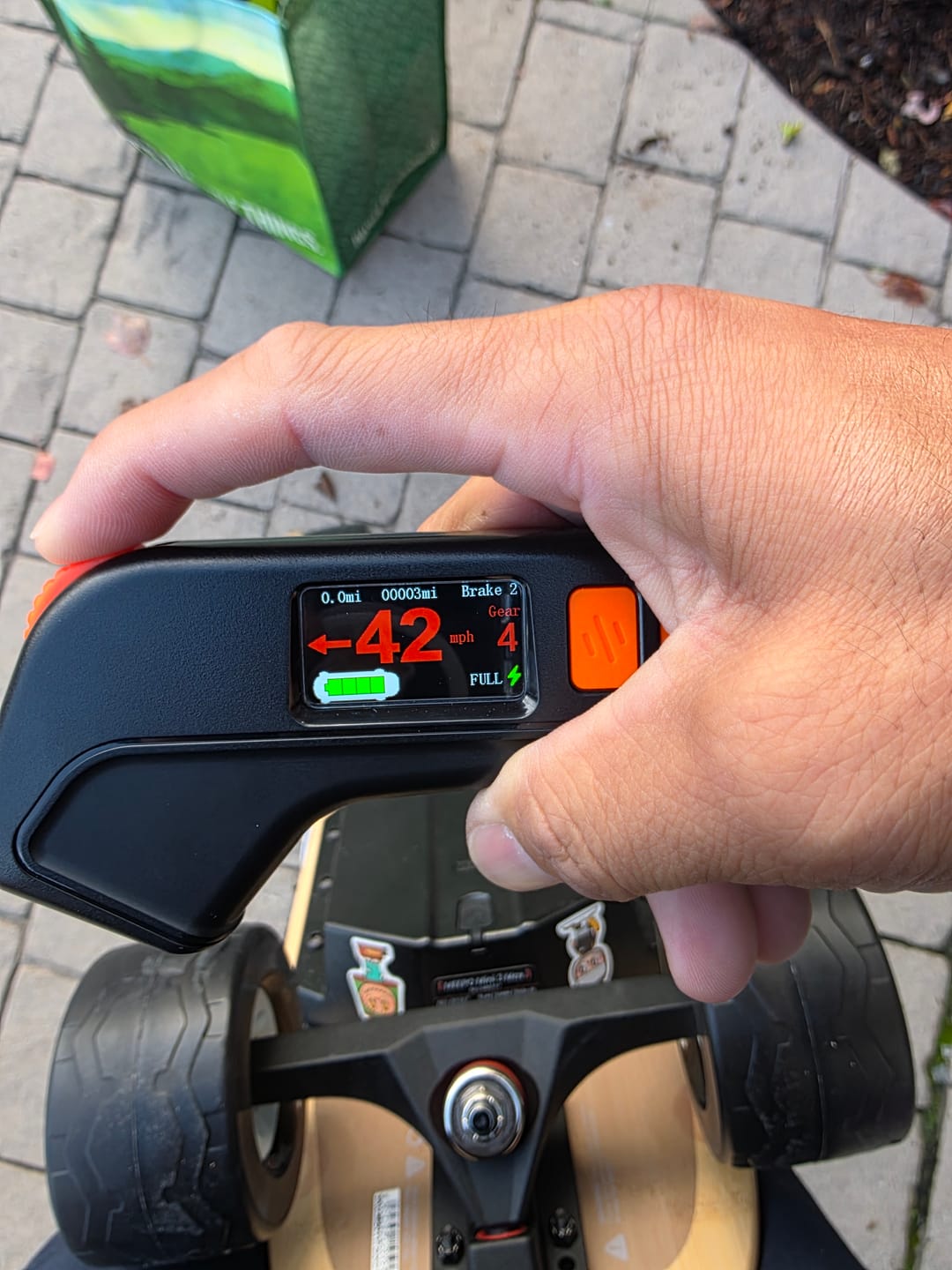 Customer photo review of Meepo Cyclone 107s Rubber Wheels – Exclusive 107mm Comfort Grip Upgrade