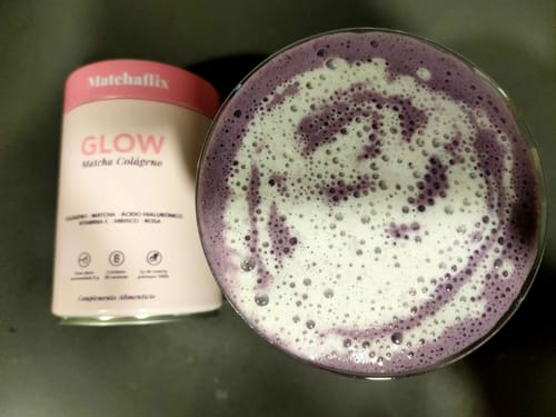 Customer photo review of Glow Matcha Colágeno