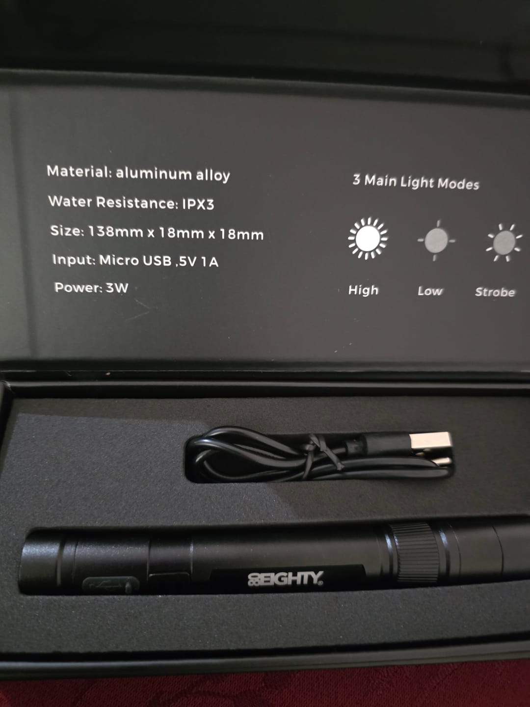 Customer photo review of 80Eighty® Pocket Flashlight