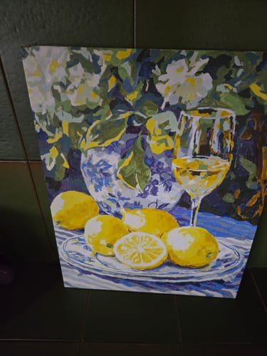 Customer photo review of Malen nach Zahlen - Zitrone und Wein