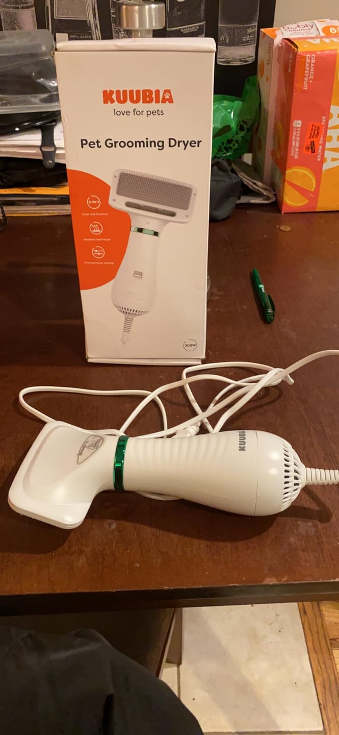 Customer photo review of [HOT SALE] 3-in-1 Pet Grooming Hair Dryer