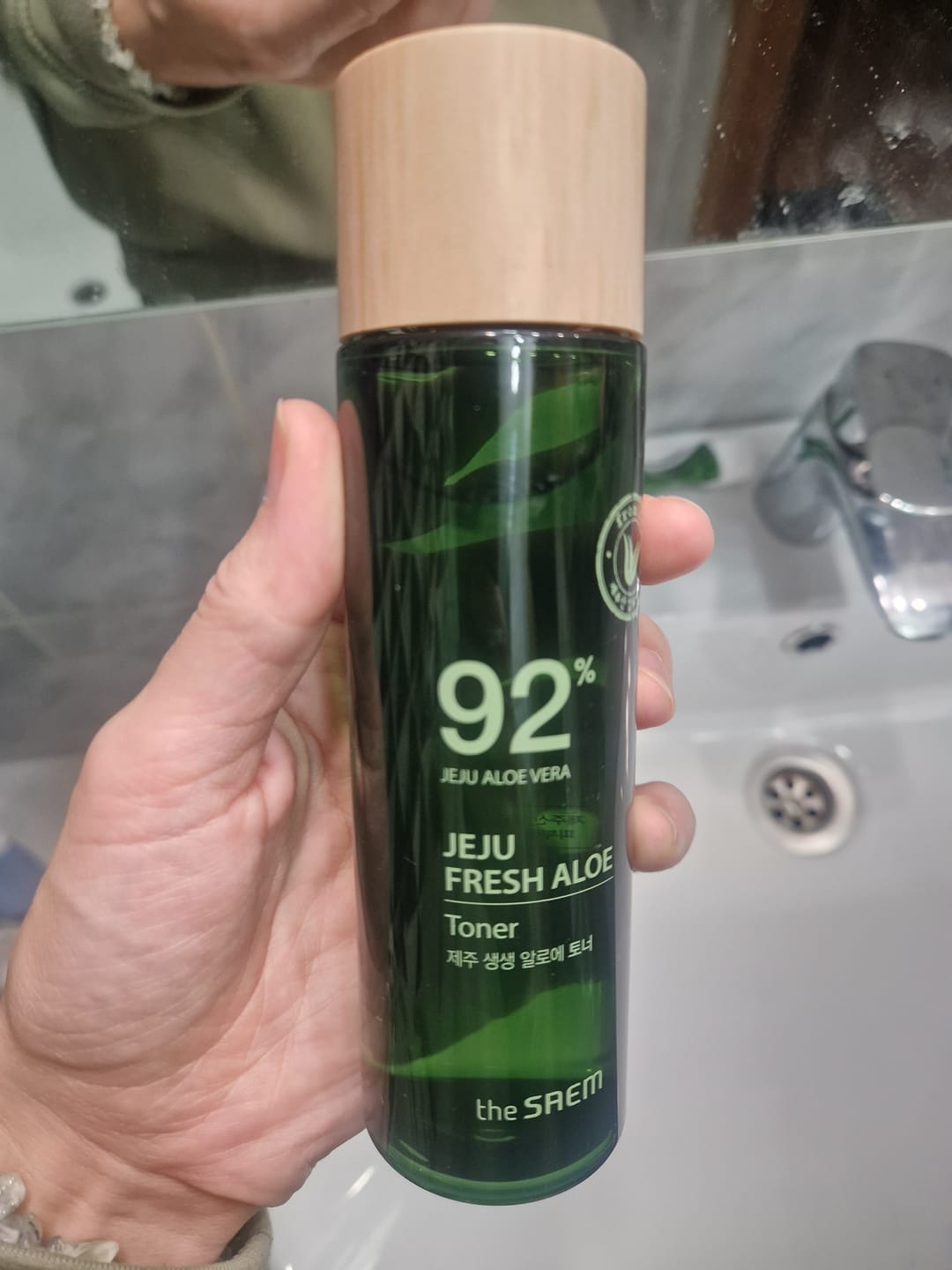 Customer photo review of Mitrinošs toniks sejai ar alveju The Saem Jeju Fresh Aloe Toner