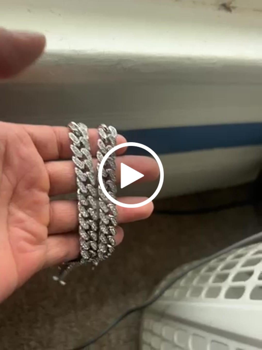 Customer video review of 13mm Cuban Chain + Bracelet - White Gold
