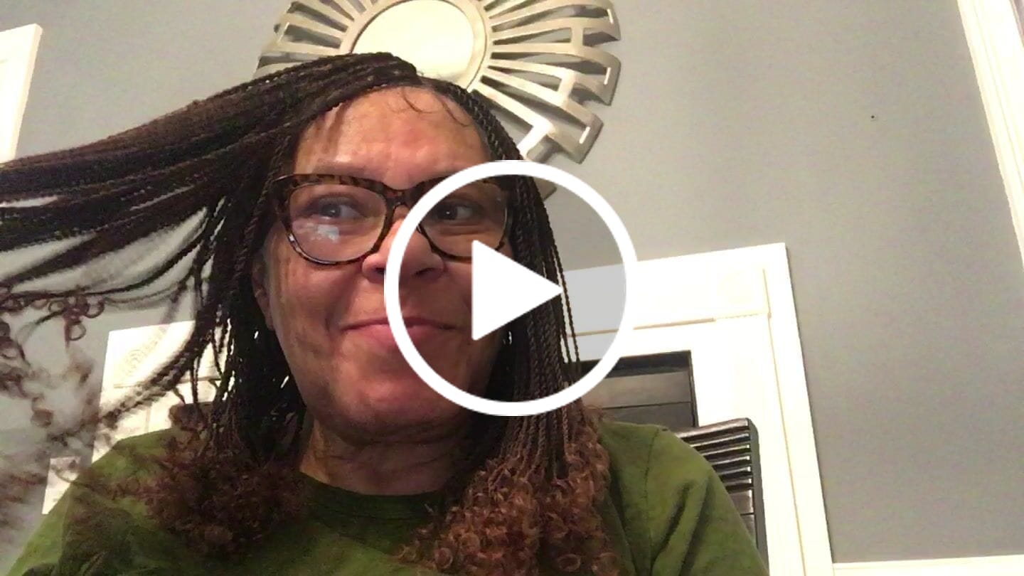 Customer video review of Tina - Senegalese Mini Twist Braided Wig 14" Full Hand-tied Swiss HD Lace With Curly Ends - Human Baby Hair