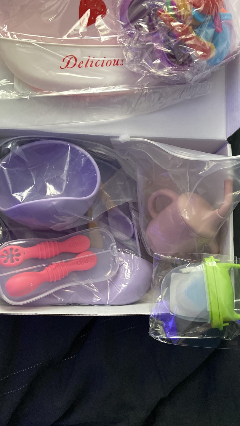 Customer photo review of Box Inicio Alimentación Complementaria Lila