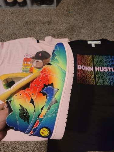 Customer photo review of Bear Swaggers Unisex Tops - Air Jordan 1 J Balvin