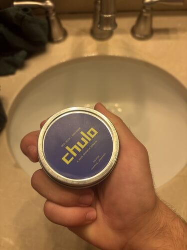 Customer photo review of chulo tallow hair pomade