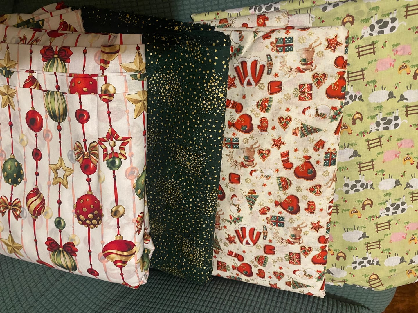 Customer photo review of Plain Italian Stretch Crepe Polyester Fabric