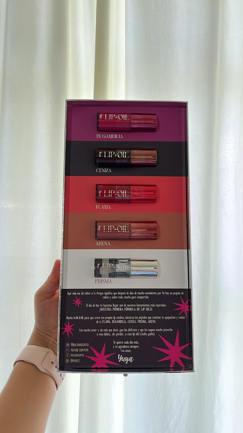 Customer photo review of Set Edición Especial Limitado a 100 piezas 5 Lip Oils