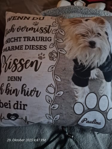 Customer photo review of Seelentröster - Individuelles Kissen