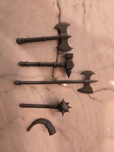 Customer photo review of ⚔️  NEW Stickybones Magna-Props: Medieval Packs!