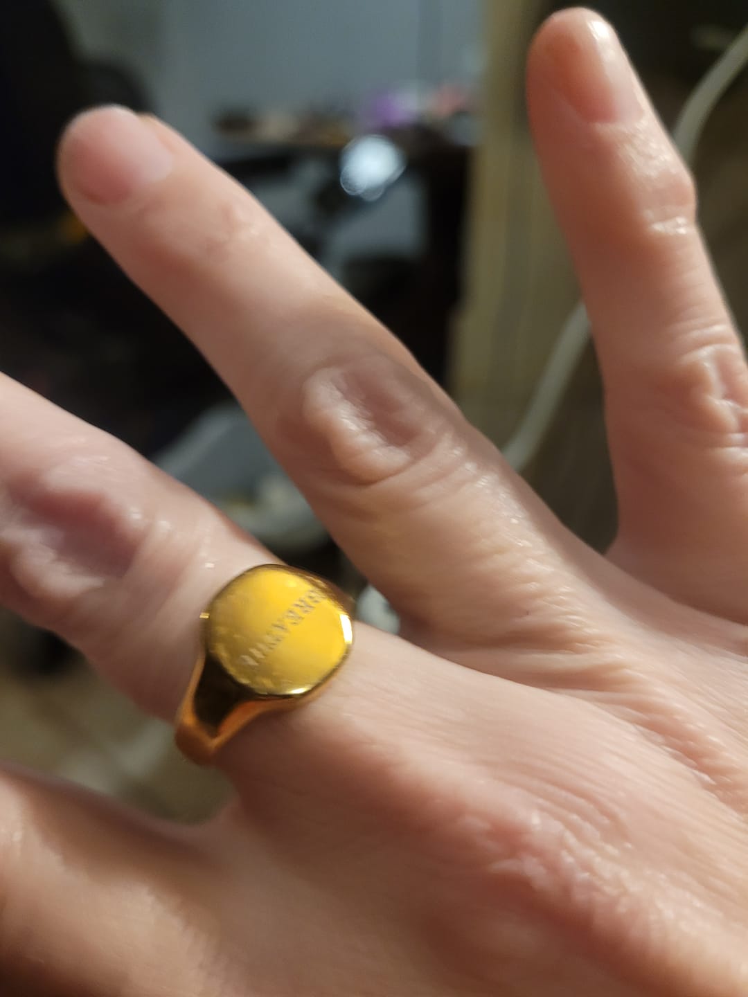 Customer photo review of Inspiration Signet Rings