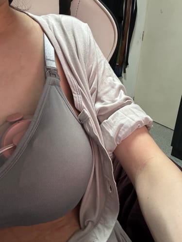 Customer photo review of Lovemère Seamless Nursing Bra