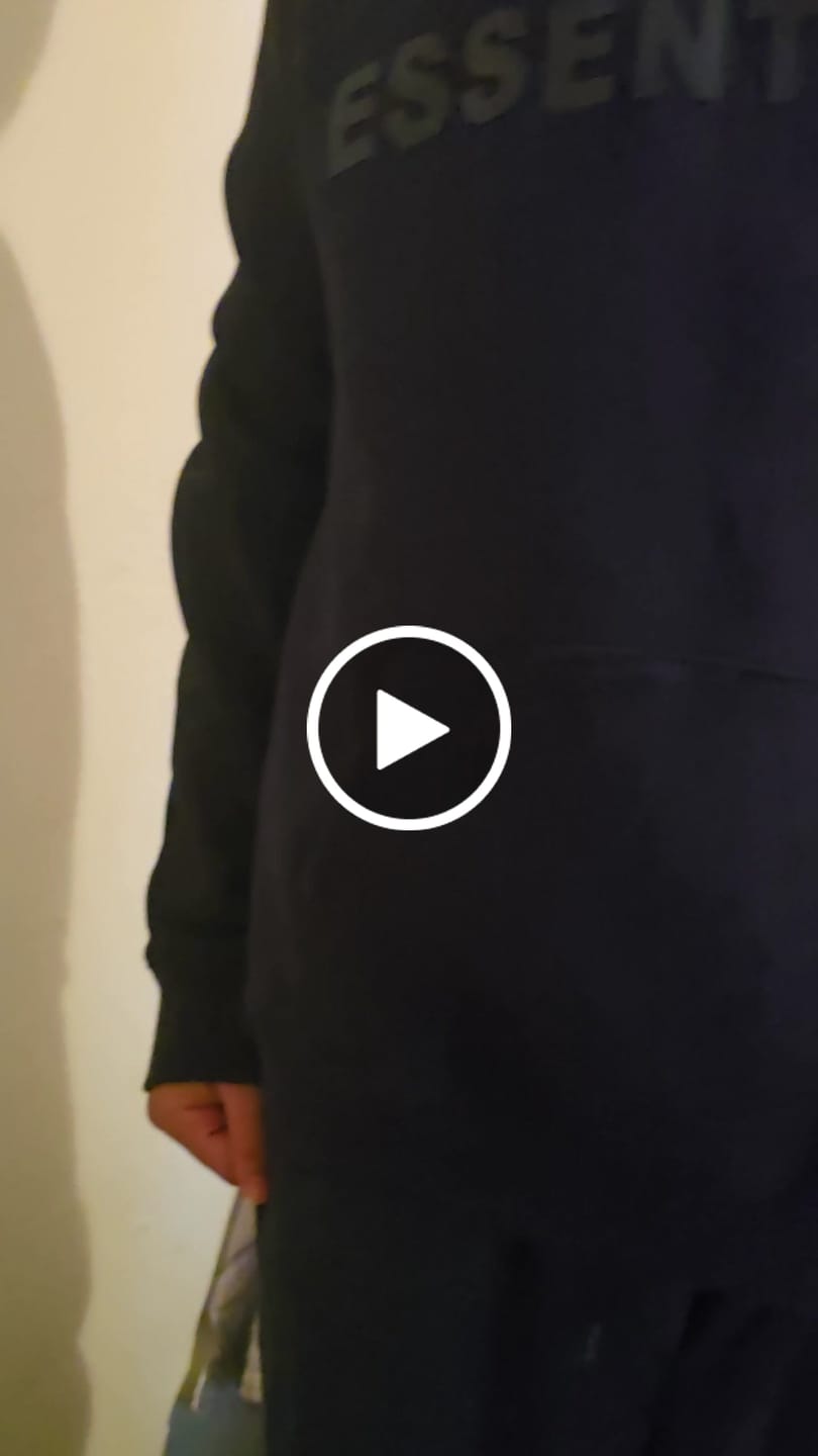 Customer video review of NEW! Stylish 3:3 Essentials Hooded Sweatshirt 3:3 3SS3NTIALS HOODIE (Black)
