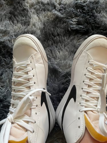 Customer photo review of Nike Blazer Mid 77 Next Nature White Black (Women's)