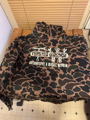 Customer photo review of Custom Heavyweight Camo-Styled Hoodie - IND4000