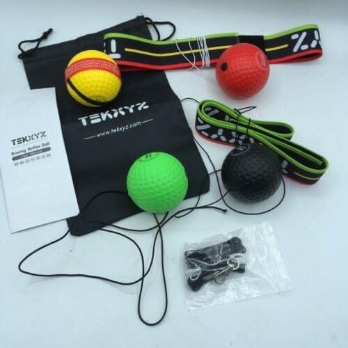Customer photo review of TEKXYZ Boxing Reflex Ball - Family Pack