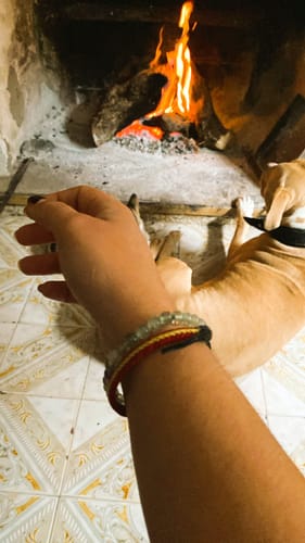 Customer photo review of Pulsera Fluorita Arcoíris Verde - 6mm || Calma - Protectora psíquica