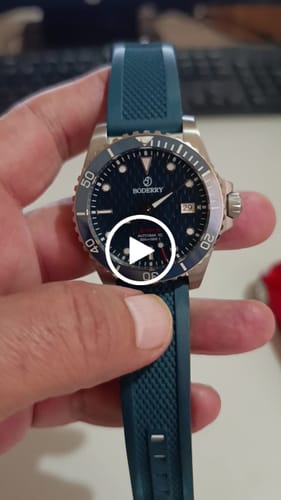 Customer video review of SEATURTLE.OCEAN(TITANIUM) - Automatic Titanium Diver Watch | Sea Blue
