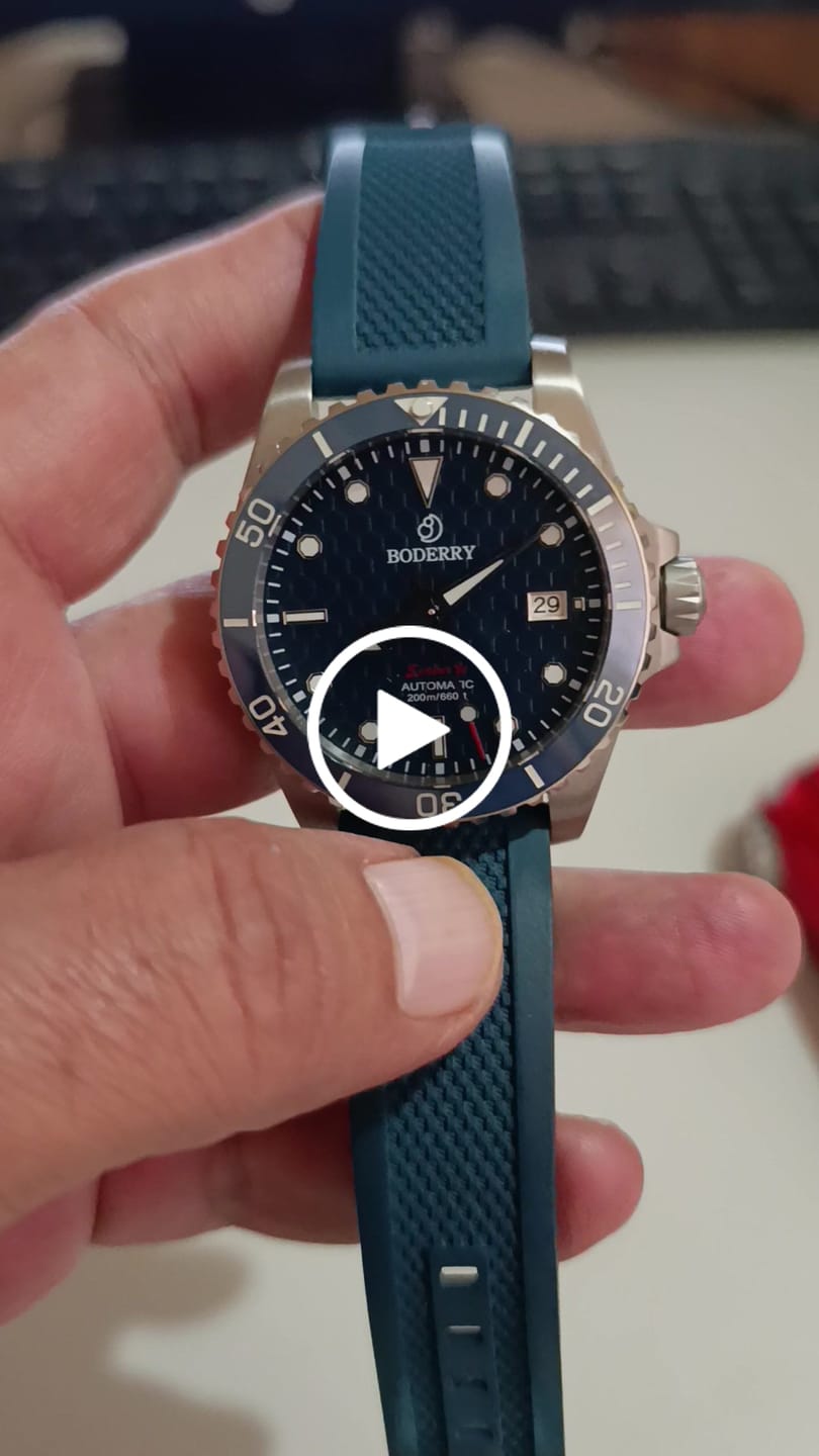 Customer video review of SEATURTLE.OCEAN(TITANIUM) - Automatic Titanium Diver Watch | Sea Blue