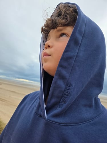 Customer photo review of Boys Core Earthknit™ Hoodie | Regenerative Cotton