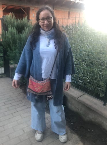 Customer photo review of KNITTING KIT SOHO CARDIGAN