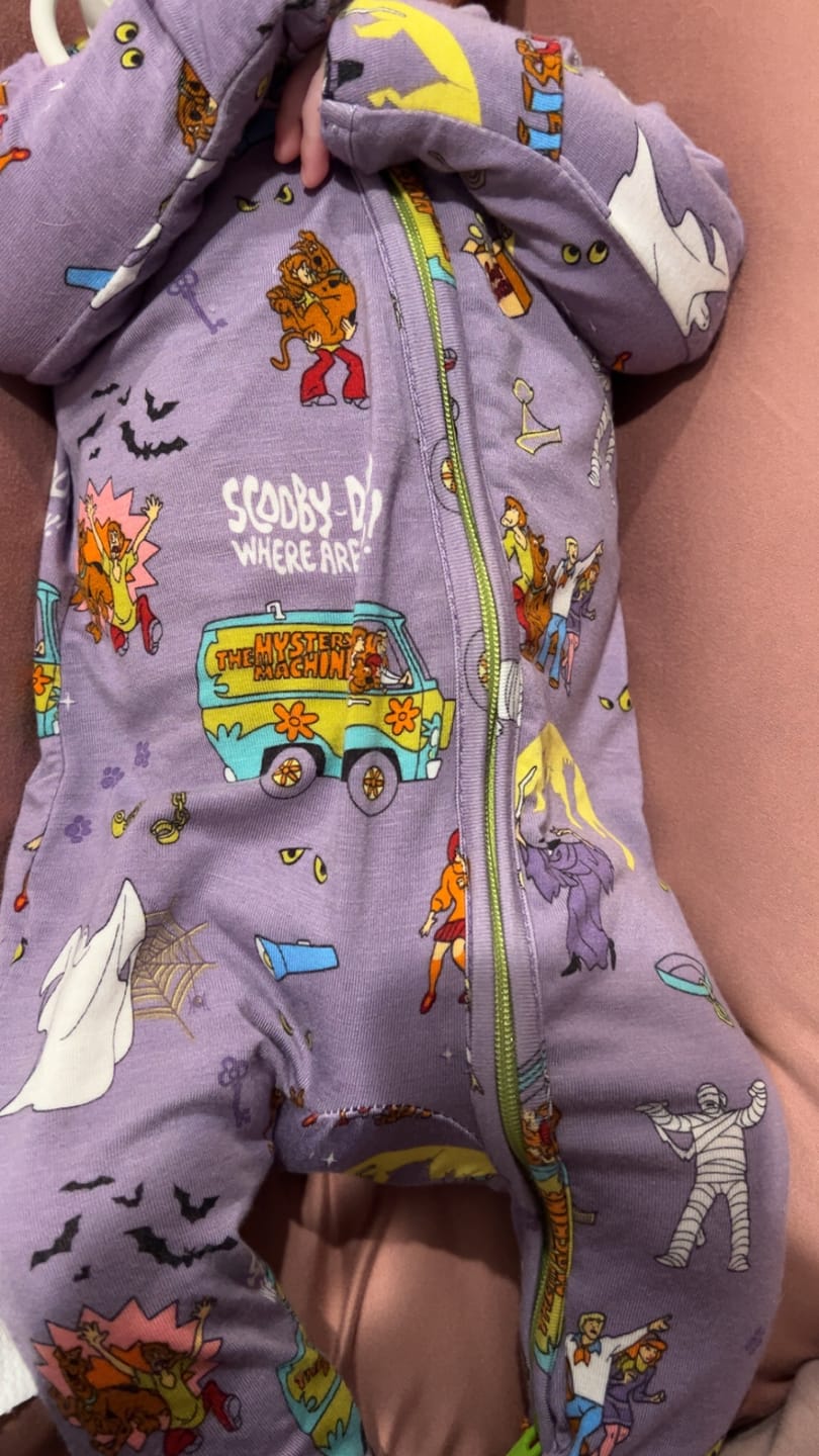 Customer photo review of Scooby-Doo™ Bamboo Convertible Footie