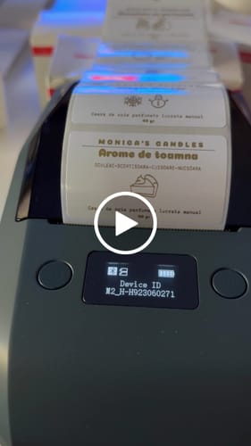 Customer video review of Thermal Transfer Label Printer Labels for M2, M3