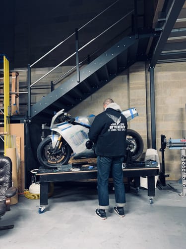 Customer photo review of Spark Plug Mechanic Jacket
