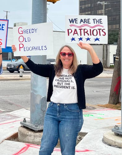 Customer photo review of Immigrants Premium Unisex T-Shirt