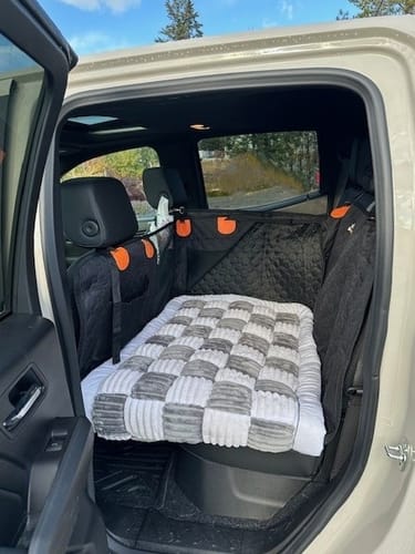 Customer photo review of RuffRover 2.0™ - Hard Bottom Back Seat Extender + (FREE Dog Bed)