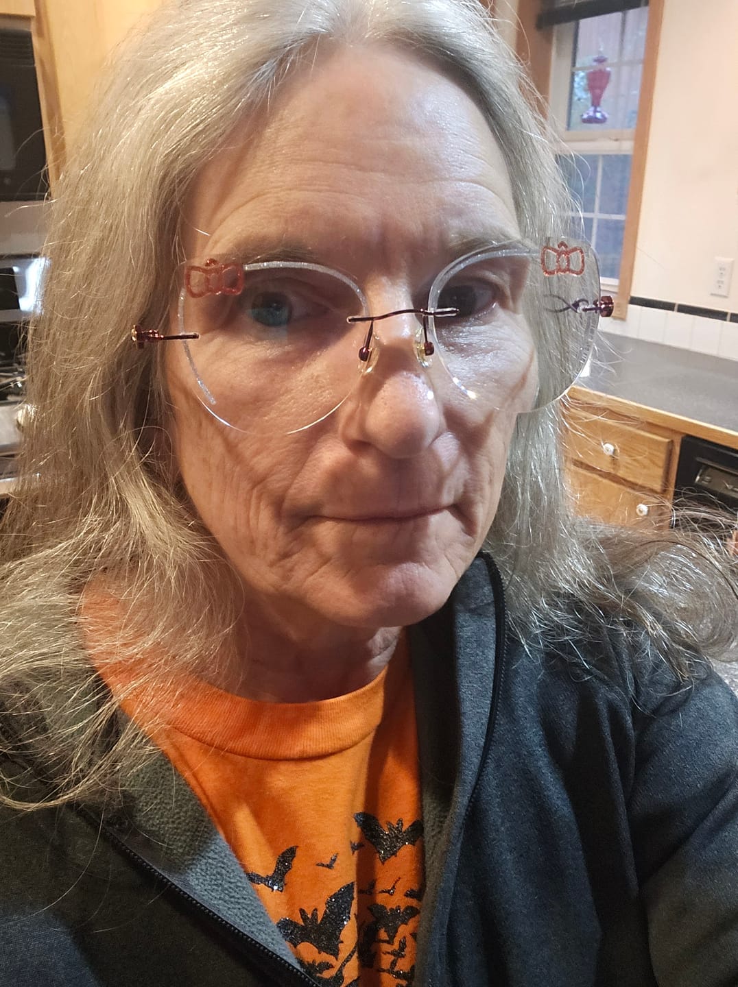 Customer photo review of Kitty Eyeglasses