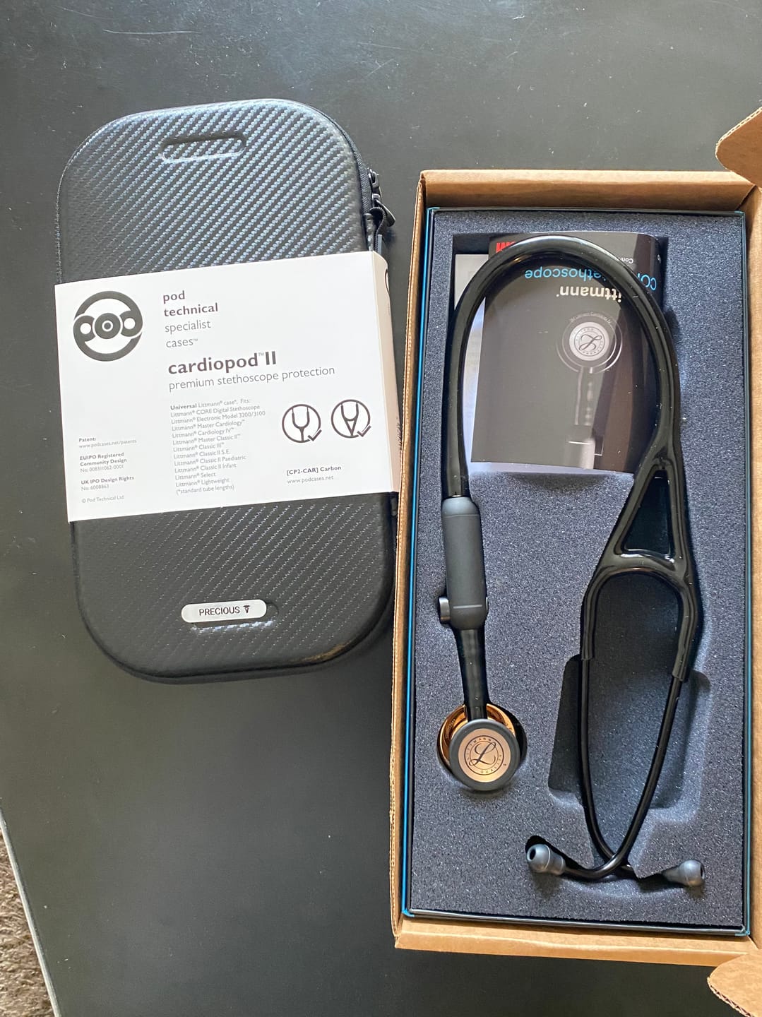 Customer photo review of Pod Technical Cardiopod II Stethoscope Case for all Littmann Stethoscopes - Carbon