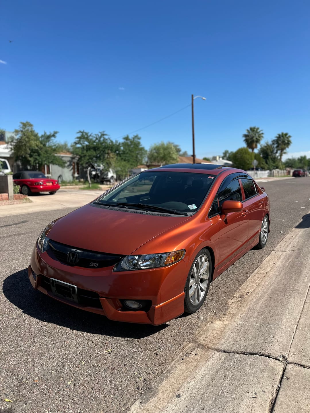 Customer photo review of 2006-11 Honda Civic Sedan Window Visors Wind Deflectors Rain Guards