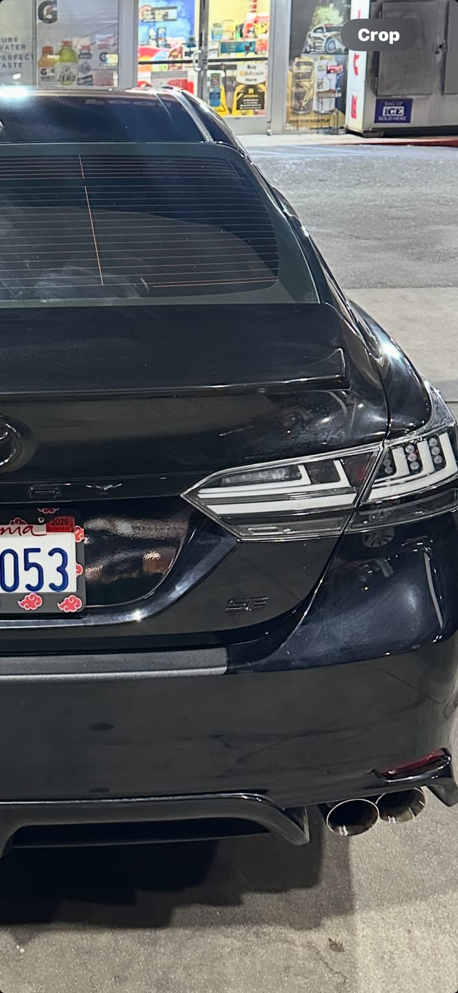 Customer photo review of 2018-2024 Toyota Camry SE Muffler Delete Single Exit Axle Back Dual Tips Exhaust
