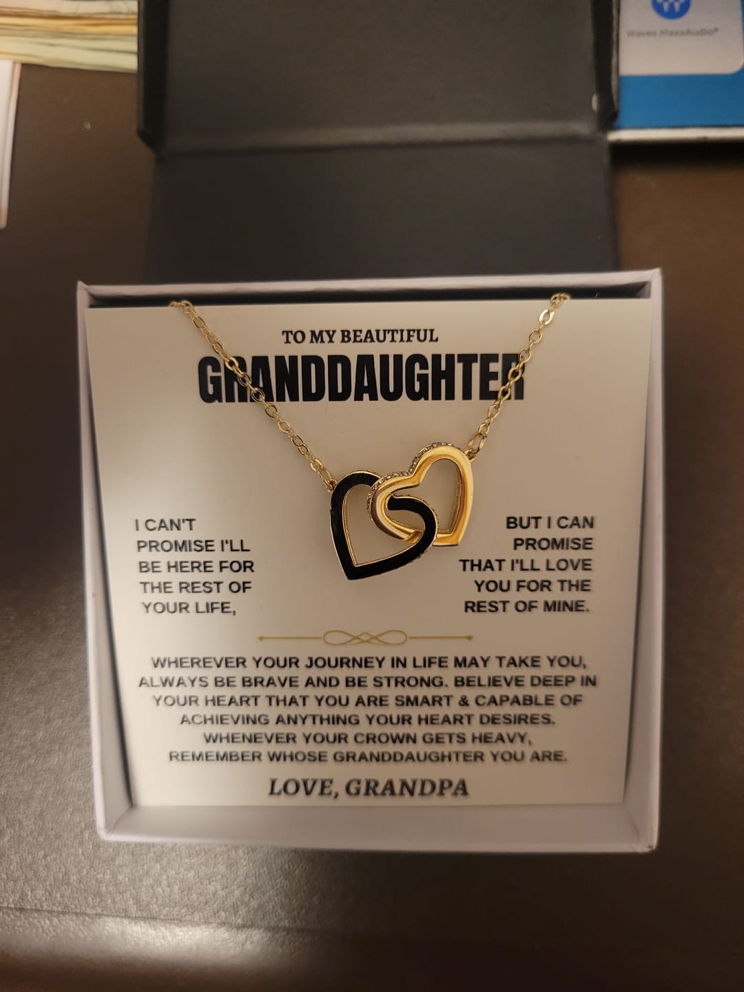 Customer photo review of To My Granddaughter - Forever Linked Hearts - Gift Set - SS117