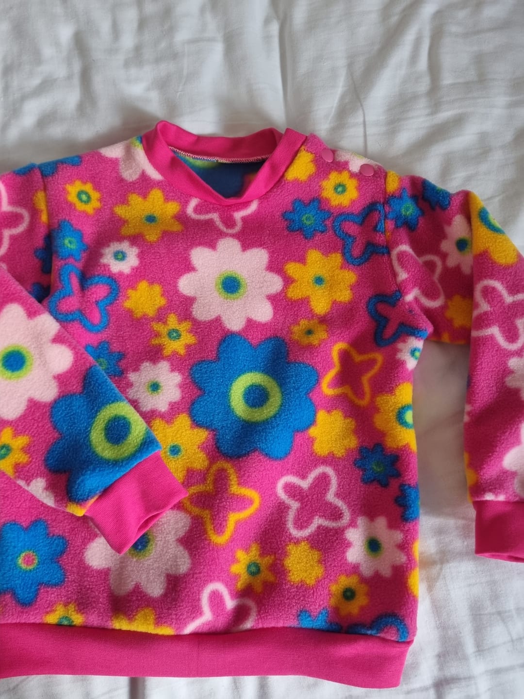 Customer photo review of Pink Garden Anti Pill Polar Fleece Fabric