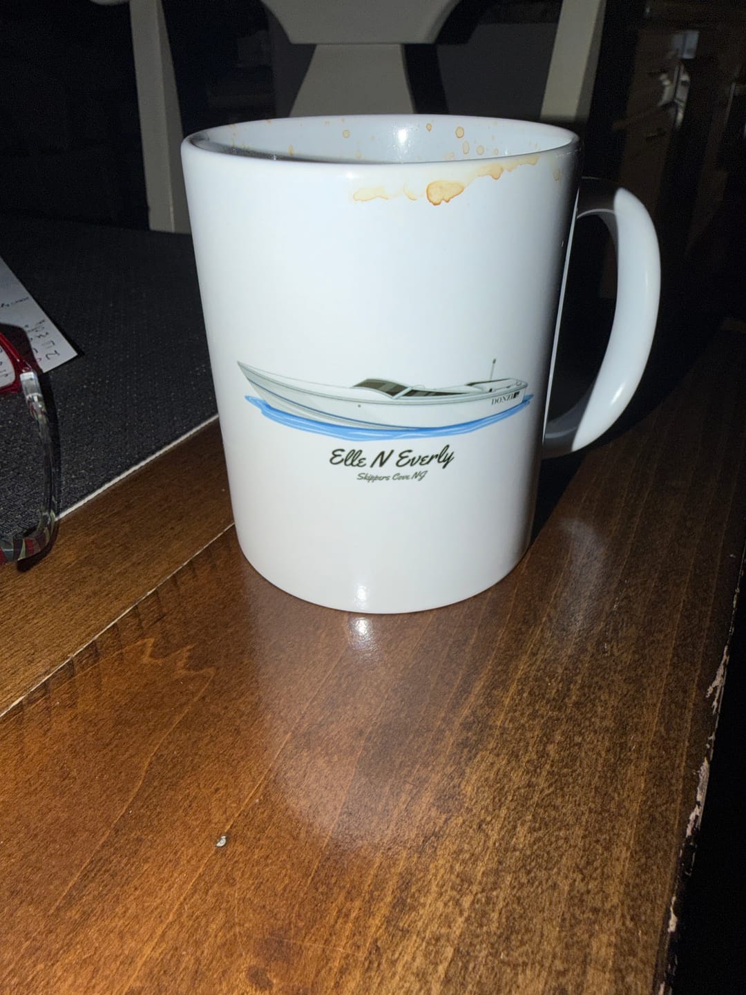 Customer photo review of Custom Boat Mugs
