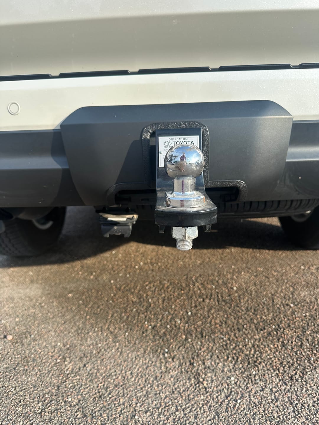 Customer photo review of Tow Bar Cover Cut Out Service for 300 Series LandCruisers