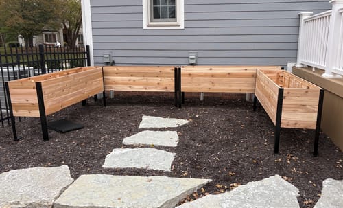 Customer photo review of 18" x 72" Raised Garden Bed - 30" TALL