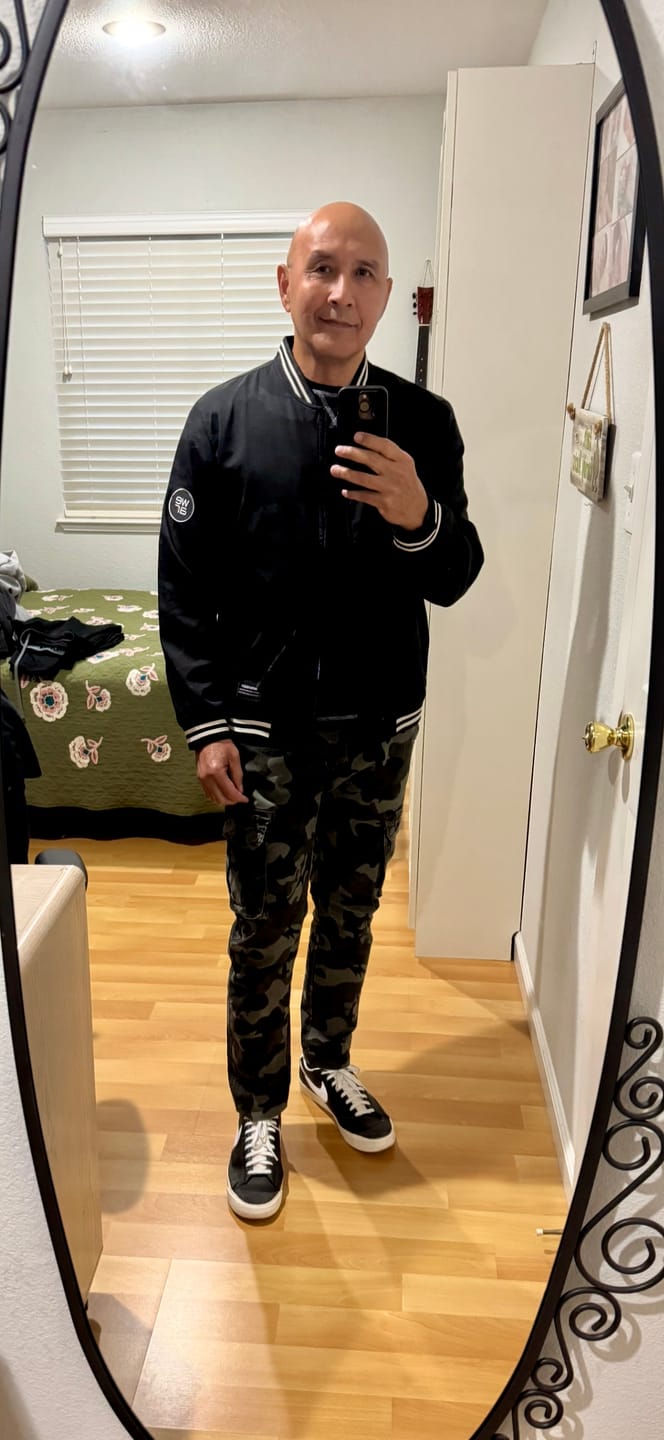 Customer photo review of Camouflage Baseball Jacket