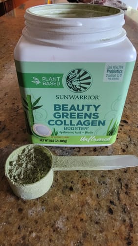 Customer photo review of Beauty Greens Collagen Booster Powder