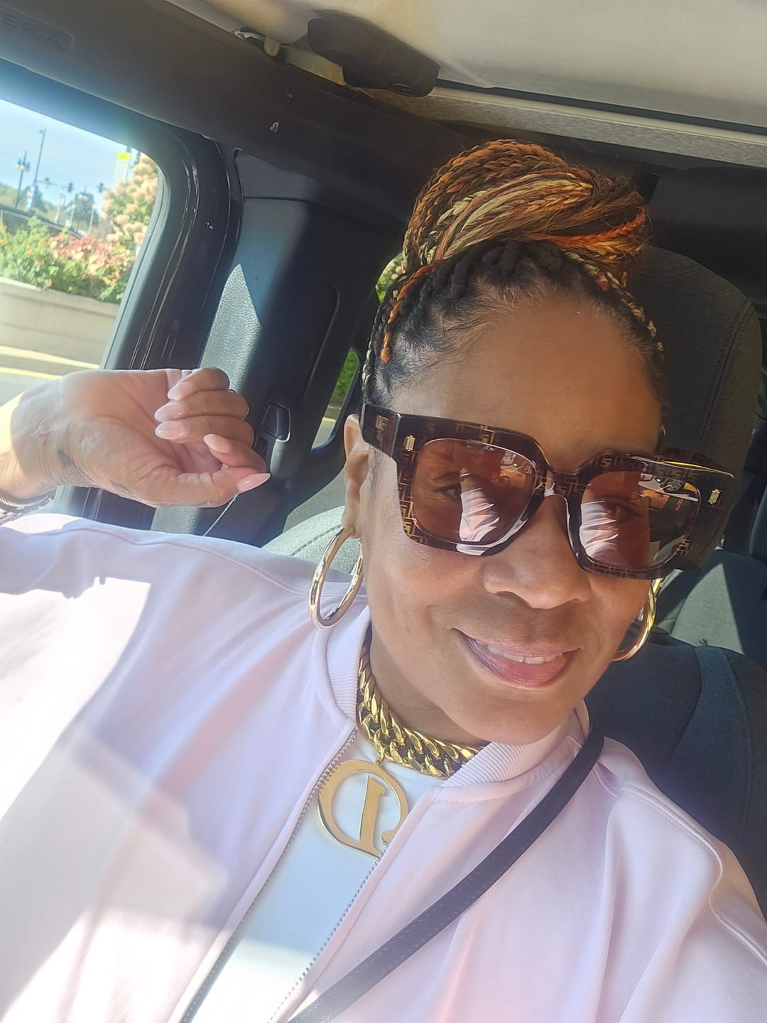 Customer photo review of Heavy Hitter Cuban Initial (A-Z) Pendant Necklace