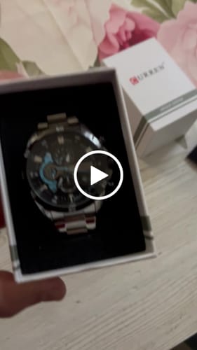 Customer video review of Curren Madrid® orologio uomo acciaio