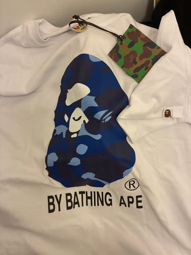 Customer photo review of BAPE Stroke Camo by Bathing Big Ape Head T-shirts