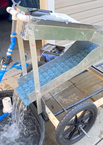 Customer photo review of 8X36 Vortex Sluice Mat - Dream Mat | Gold Prospecting Equipment