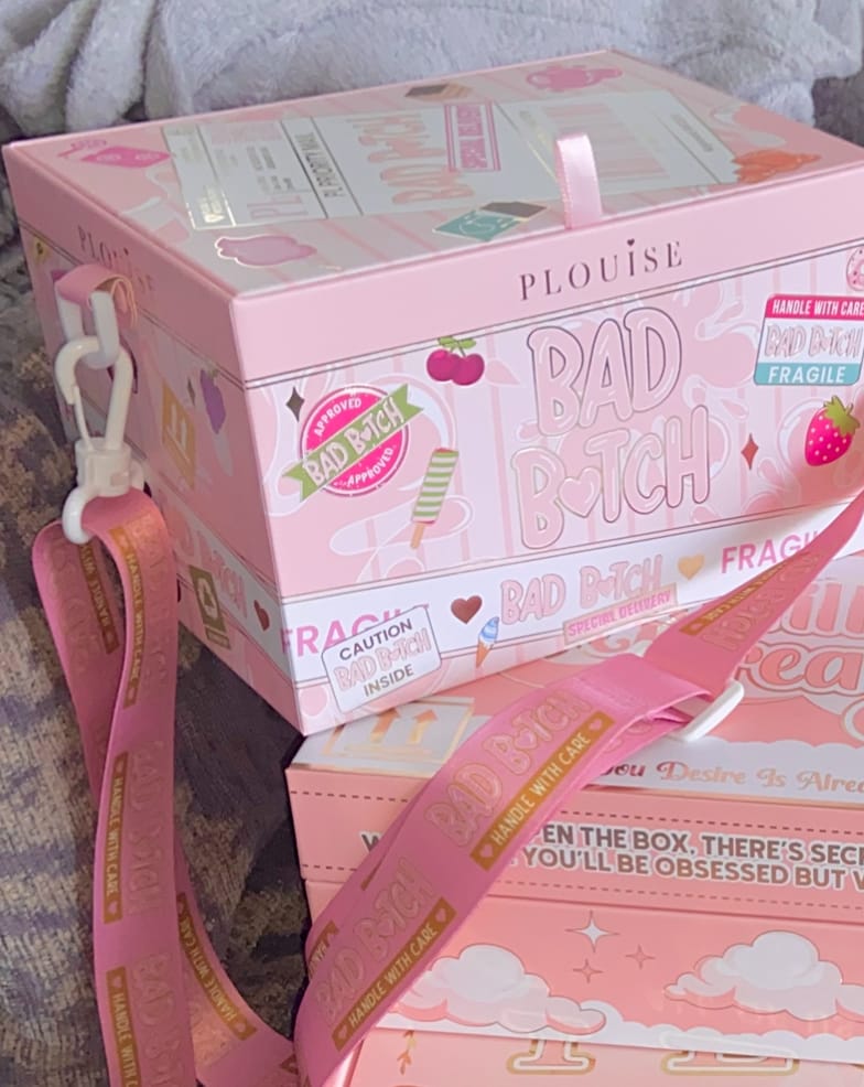 Customer photo review of P.Louise Bad Bitch Cube Box Bag Large